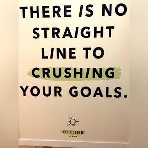 There is no straight line to crushing your goals